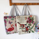 LARGE CAPACITY ETHNIC STYL CANVAS SHOULDER TOTE BAG_CWAB1670