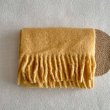 SOFT MERINO WOOL SOLID SCARF WHITE WINTER WRAP_CWASC2294