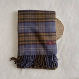 PLAID WOOL SCARF FOR WOMEN COZY WINTER KNIT_CWASC2336
