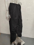 Trendy Low Waist Casual Wide-Leg Cargo Pants