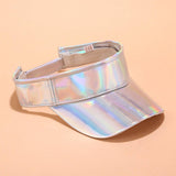 HOLOGRAPHIC SUN VISOR TRENDY UV PROTECTION CAP_CWAH3281