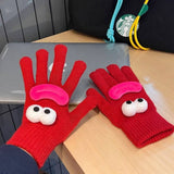CARTOON KNITTED COLD PROOF TOUCH SCREEN GLOVES_CWAG0179