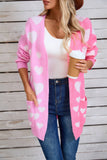 Valentines Day Long Cardigan Love Sweater