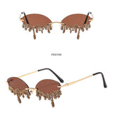 PERSONALIZED FUNNY FASHION TEARDROP SUNGLASSES_CWASG0871