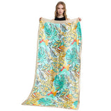 BANANA LEAF SCARF SUMMER BEACH WRAP SHAWL_CWASC0671