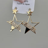 Unique Pentagram Earrings