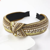FAUX PEARL RHINESTONE DECOR HEADBAND_CWAHA0235