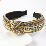 FAUX PEARL RHINESTONE DECOR HEADBAND_CWAHA0235