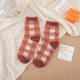 MID TUBE WINTER WARM PLUSH SLEEPING SOCKS_CWMS0969