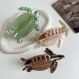 Turtle Series Hair Claw, Chic Animal Ponytail Clip