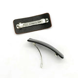 ELEGANT CROC PU LEATHER TOP BARRETTE CLIP_CWAHA6347