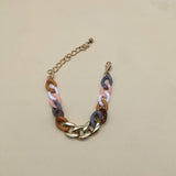 FASHION SPLICING ACRYLIC NECKLACE BRACELET SET_CWMM4917