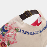 BUTTERFLY EMBROIDERY BASEBALL CAP WOMEN S SUN HAT CWAH1648
