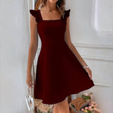 Suspender Sweet Short Dress_Cwdsd2718