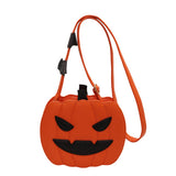 HALLOWEEN PUMPKIN DIAGONAL SMALL ROUND BAG_CWAB0982