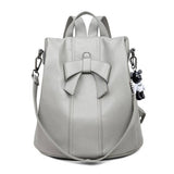 LEATHER BACKPACK WOMEN BOW DECORATION CROSSBODY BAG_CWAB0721