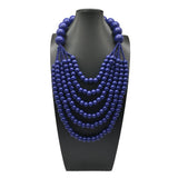 ETHNIC STYLE MULTI LAYER WOODEN BEADS NECKLACE_CWMM4979