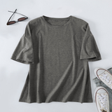 Womens Casual Oversized Tee, Crew Neck Design