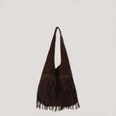 Deerskin Frosted Tote Bag Shoulder Bucket Bag_Cwab4115