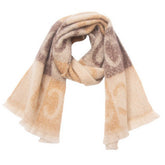 LETTER JACQUARD SCARF WINTER SHORT FRINGE WRAP_CWASC0863