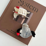 Peace Dove Acetate Hair Claw Clip Versatile_Cwaha5959