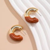 MINIMALIST AND PERSONALIZED MAILLARD RETRO EARRING_CWAJE1144