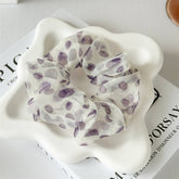 PURPLE LAZY FLUFFY LARGE INTESTINE HAIR BAND_CWAHA2425