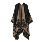 Wear Faux Cashmere Cape Scarf Shawl_Cwasc2212