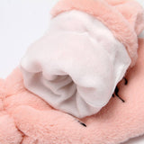 CARTOON WINTER THICK PLUSH HOOP NECK GLOVES_CWAG0272