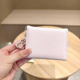 Cute Bunny Print Candy Color Trifold Wallet_Cwab06222