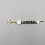 MAMA LETTER SILICONE BEAD KEYCHAIN_CWAJE1063