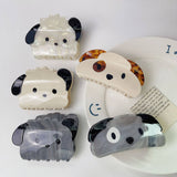 CUTE CARTOON CLOUD KITTEN HAIR CLAWS CLEAR GIRL_CWAHA1349