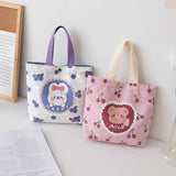 CANVAS HANDHELD LUNCH BAG FOR WOMEN DAILY USE_CWAB5666