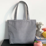 CANVAS TOTE BAGS WITH FRESH FLORAL PLAID_CWAB2047