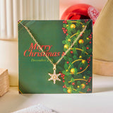 ALL MATCH NEW CHRISTMAS SNOWFLAKE NECKLACE_CWAJE2394