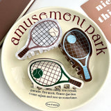 TENNIS RACKET HAIR CLAW CREATIVE ACETATE BUN CLIP_CWAHA5783