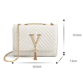 FASHIONABLE STRIPED EMBROIDERED SHOULDER BAG_CUAB0161