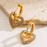 HEART SHAPED ZIRCON HOOP EARRINGS WITH COLOR GEMS_CWMM8511