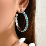 NEW RETRO GEOMETRIC CIRCLE C SHAPED EARRINGS_CWAJE2003
