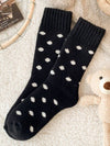Polka Dot Knit Socks Women Winter Thick Warm_Cwms02863