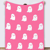 GHOST KNITTED JACQUARD BLANKET COVER BLANKET_CWMM0318