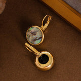 ABALONE GEOMETRIC EAR CLIPS COLORFUL SHELLEARRINGS_CWMM4301