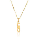 CLAVICLE CHAIN TWELVE ZODIAC TITANIUM NECKLACE_CWMM2717