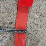 Cwmm10195_Red Velvet Christmas Ribbon With Gold Edge