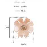 FASHION GOLD POWDER ACETATE FLOWER CLIP SHARK CLIP_CWAHA4259