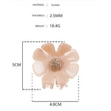 FASHION GOLD POWDER ACETATE FLOWER CLIP SHARK CLIP_CWAHA4259