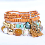 BOHEMIAN MULTI LAYERED TASSEL BRACELET_CWASC0689