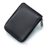 SHORT LEATHER SHORT RETRO ZIPPER ULTRATHIN CARD BAG_CWAB3874