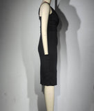 V-Neck Sexy Wrap Hip Split Halter Dress