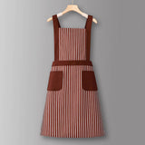 HOUNDSTOOTH SOLID COLOR WATERPROOF WORK APRON_CWMM6792